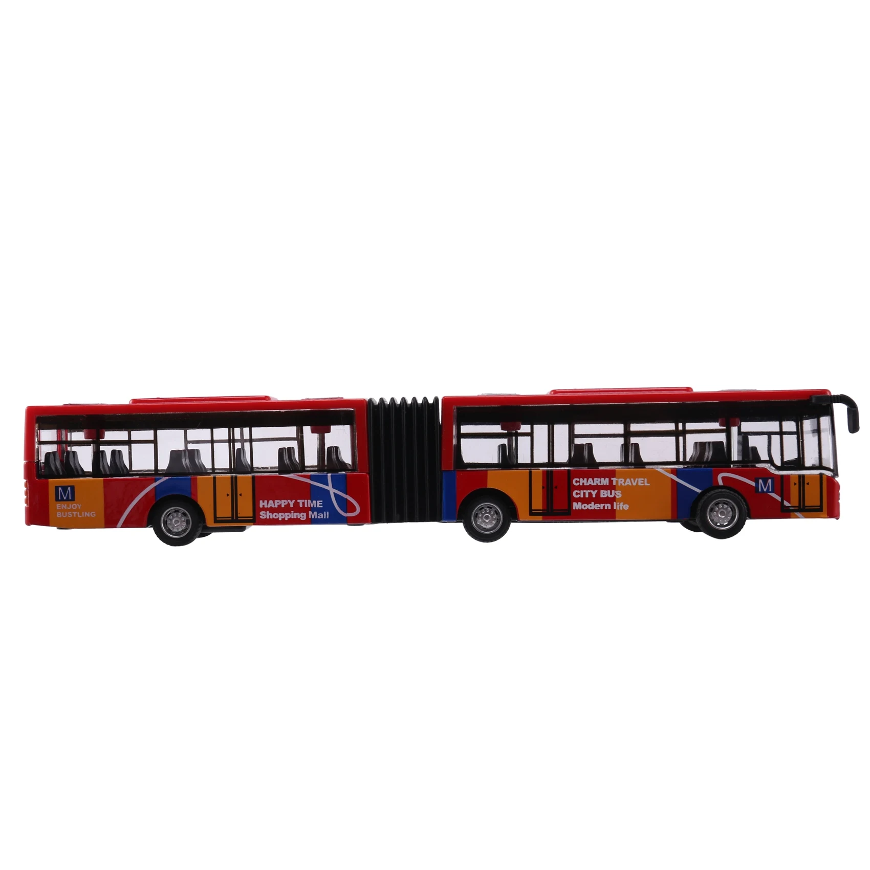 Children'S Diecast Model Vehicle Shuttle Bus Car Toys Small Baby Pull Back Toys Red