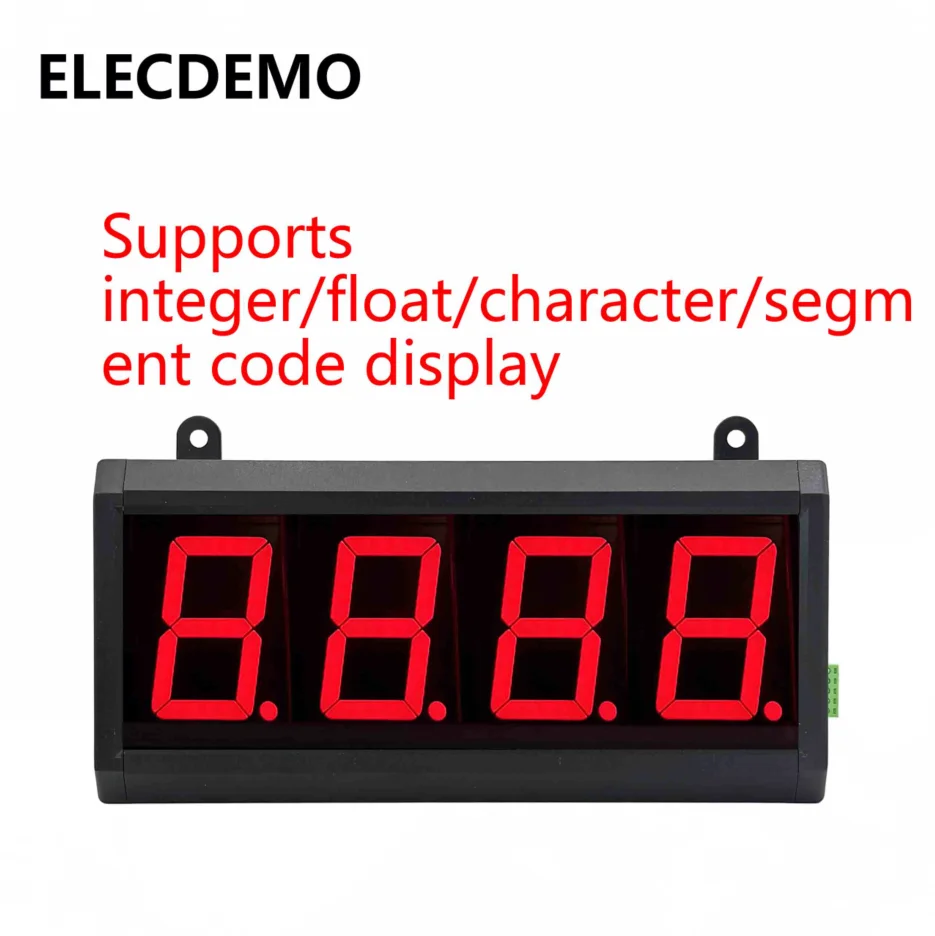 2.3 inch LED Digital Tube Display Module, RS485 Modbus RTU, High Brightness Industrial PLC Production Line Kanban Screen Board image 4