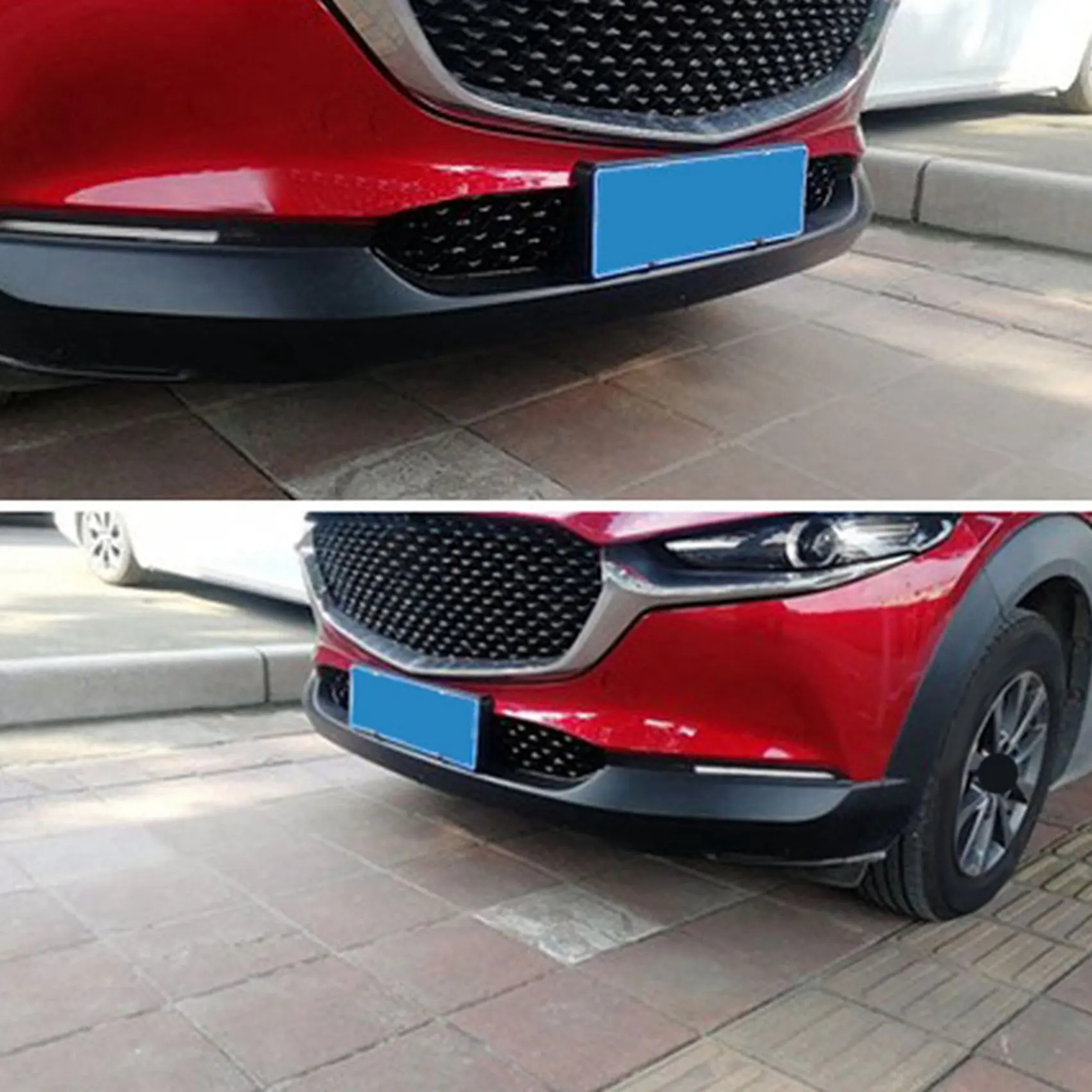 

A96E-5X Car Front Lower Grille Bumper Grille Cover Decoration For Mazda CX30 CX-30 2020-2021