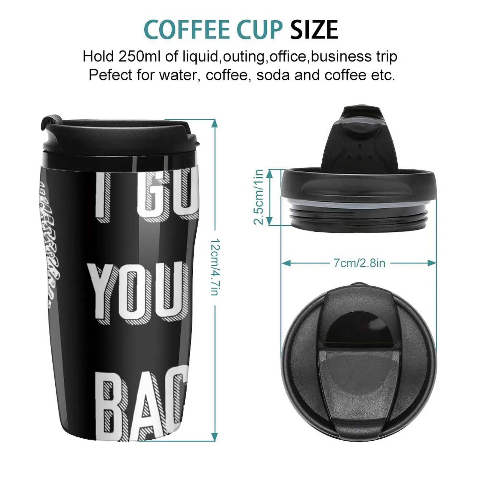 New I Got Your Back Travel Coffee Mug Thermos Coffee Coffe Cups Coffee Bowls