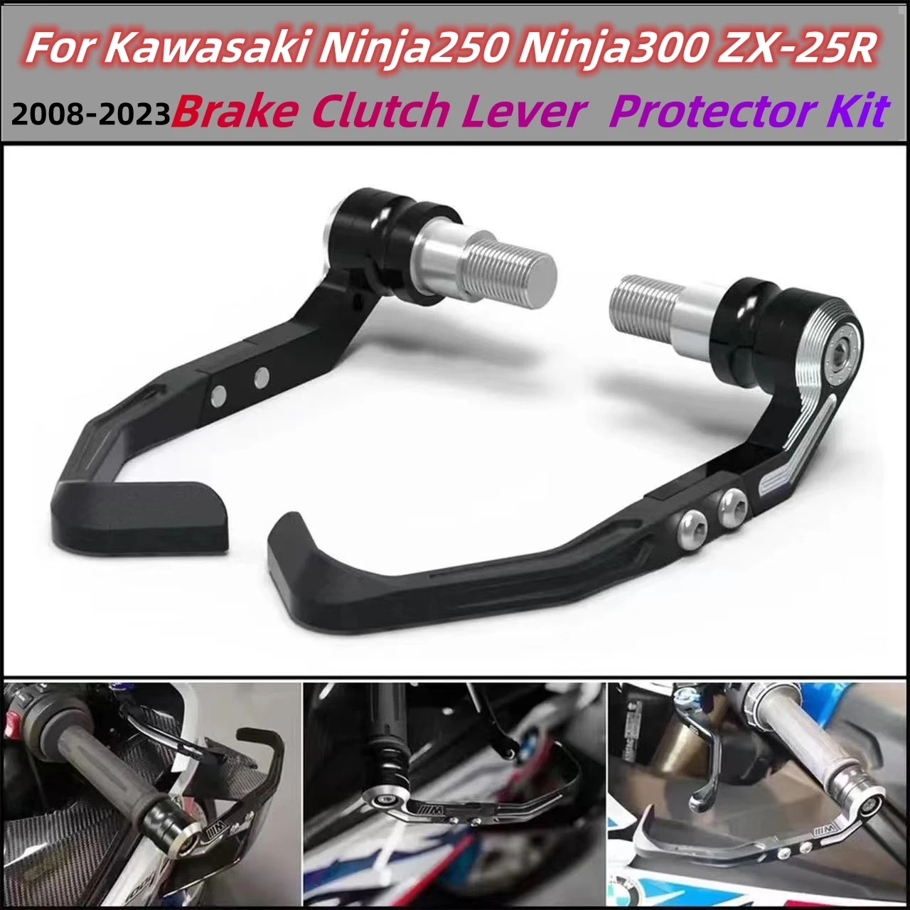 

Motorcycle Brake and Clutch Lever Protector Kit For Kawasaki Ninja250 Ninja300 ZX-25R 2008-2023