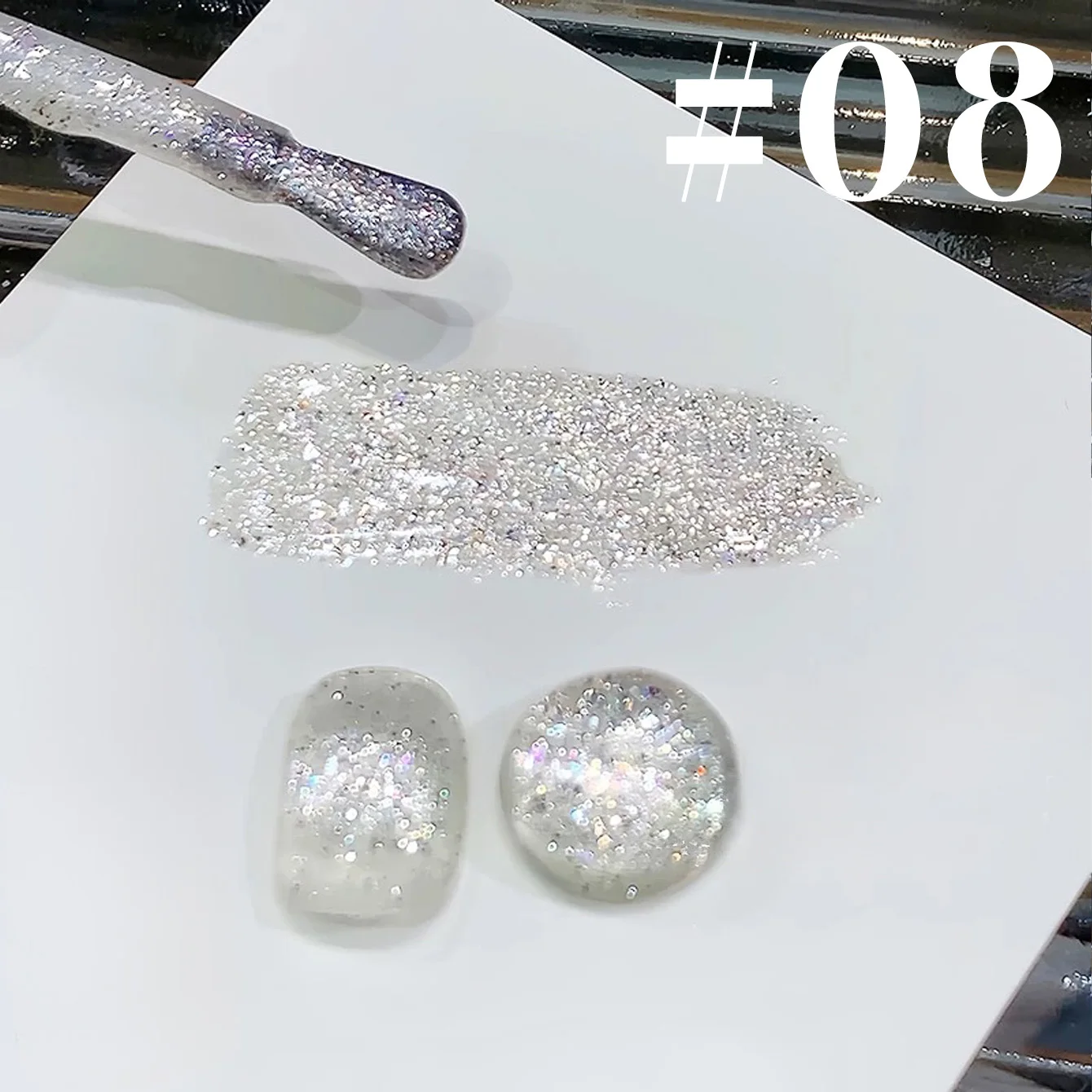 1-12 pçs pk estrela segurando lua arte do prego 2025 popular branqueamento destaque gel halloween platina quebrado diamante gel unha polonês