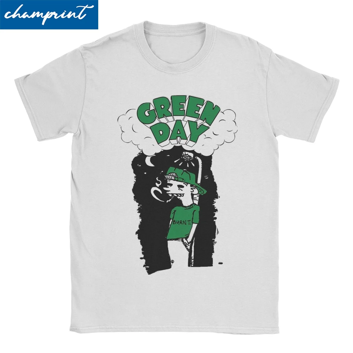 Green Day Punk Rock Music T-Shirts Men Women American Idiot Albuum Novelty Cotton Tee Shirt T Shirt Printed Clothing