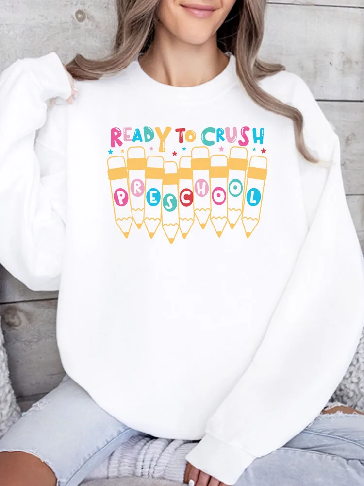 

Женская толстовка с принтом, повседневная, с длинным рукавом, свободного кроя, уличный стиль, для осени и зимы