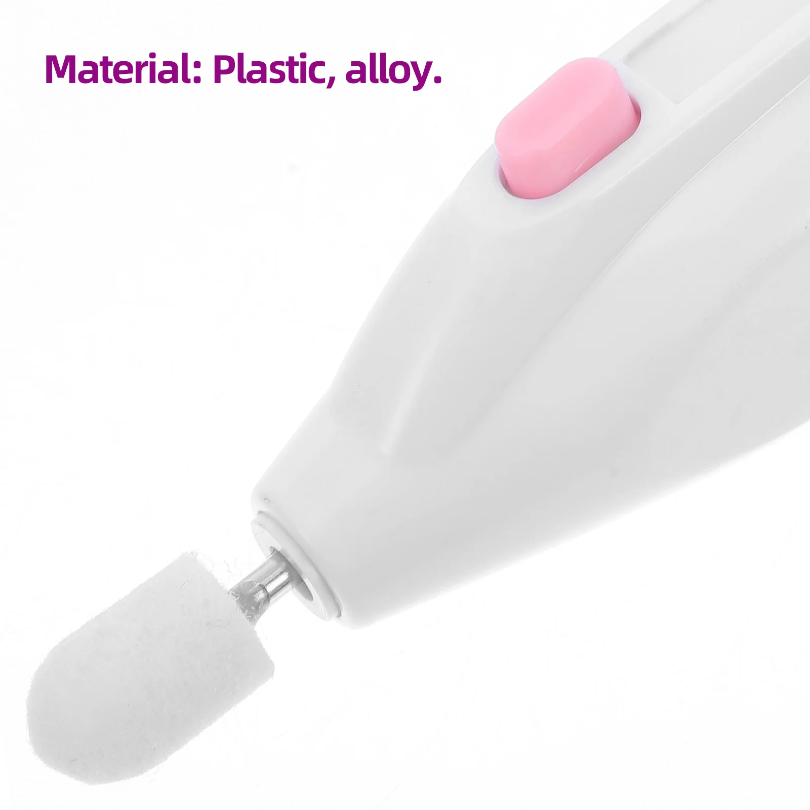 1 szt. Elektryczny pilnik przenośny do polerowania paznokci, kompaktowa szlifierka do manicure, narzędzie do domowego salonu, do samodzielnego zdobienia paznokci, nr