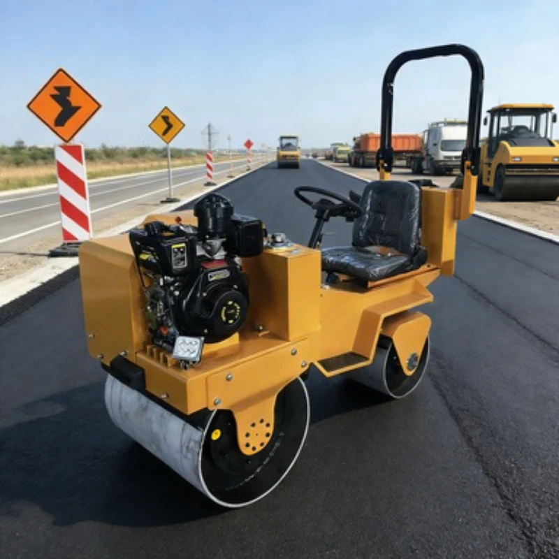 10 Ton Single Drum Vibratory Road Roller Heavy Duty Compaction Machine For Large Sites