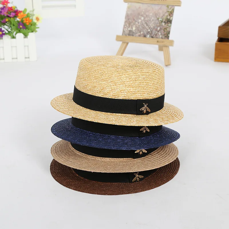 chapeau-de-paille-a-large-bord-protection-solaire-pour-voyage-et-plage-vente-en-gros-en-paille-de-ble-style-decontracte-directement-de-l'usine
