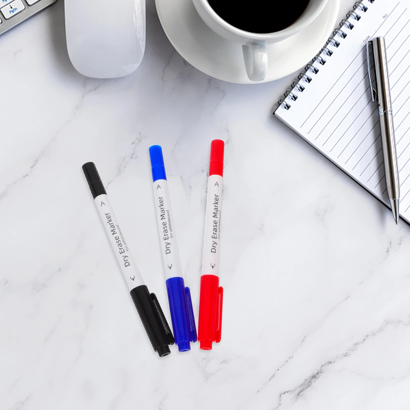 

3 шт., стираемая доска с двойным наконечником, двусторонние ручки для сухого стирания, тонкие толстые кончики, цветные разные цвета, гладкие письменные жидкие мела для