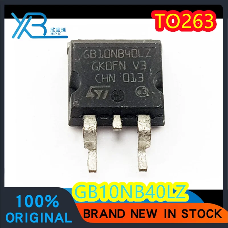 

Computer Ignition Driver Transistor Chip IC, Good Quality, Fast Delivery, GB10NB40LZ, STGB10NB40LZ, TO-263 SMD, 3/40 Pieces