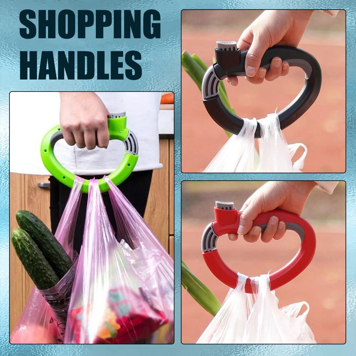 Extra Large Load Opening And Closing Shopping Handle Cool Ergonomic Labor-Saving Handle Labor-Saving Vegetable Handle