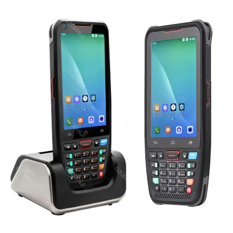 Imagem -02 - Handheld Pda Terminal Data Collector Barcode Scanner Leitor com Teclado Câmera Nfc Wi-fi Gps Ram4g Rom64g Android 10 2d