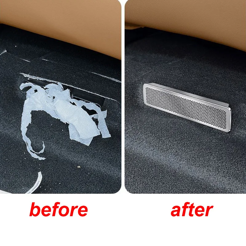 2pcs for Changan CS75PLUS G4 2026 Stainless Steel Dust Cover for The Air Outlet Under The Seat