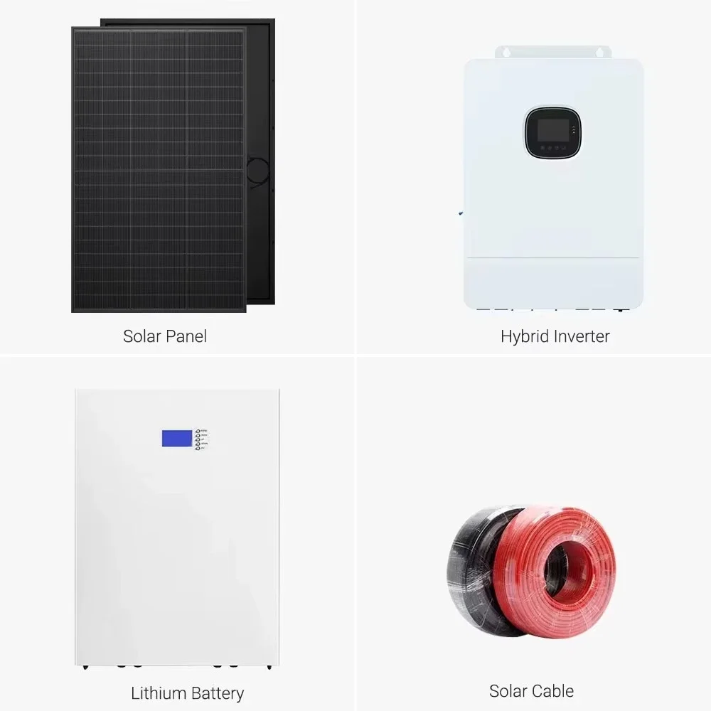 6kW 7kW 8kW 10kW 12kW Split/Three-Phase Hybrid Solar Inverter 51.2V 48 Off-Grid