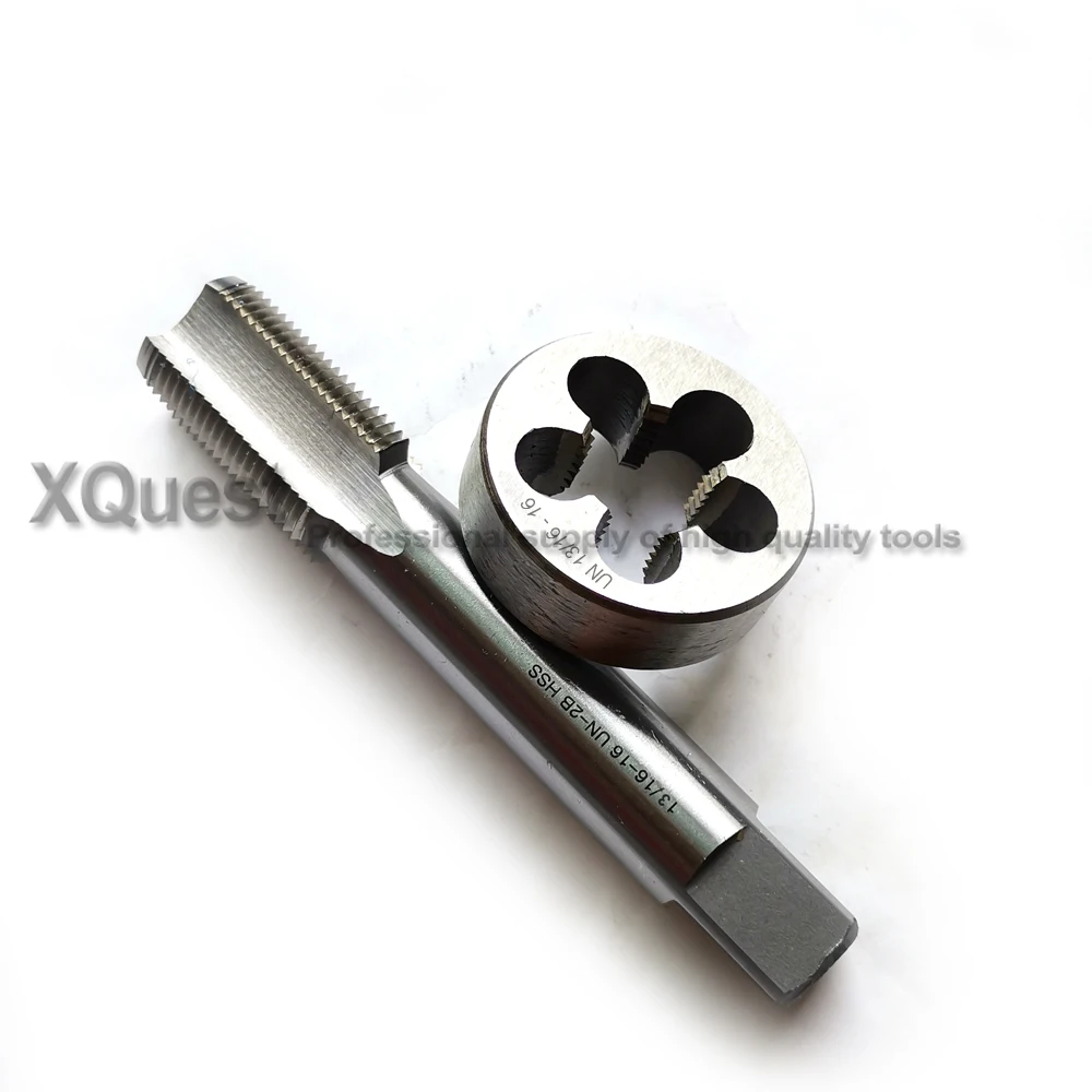 Right Hand HSS Unified screw thread tap and die set UN UNC UNF UNEF UNS UN13/16 13/16 13/16-16 13/16-18 Fine Round dies taps