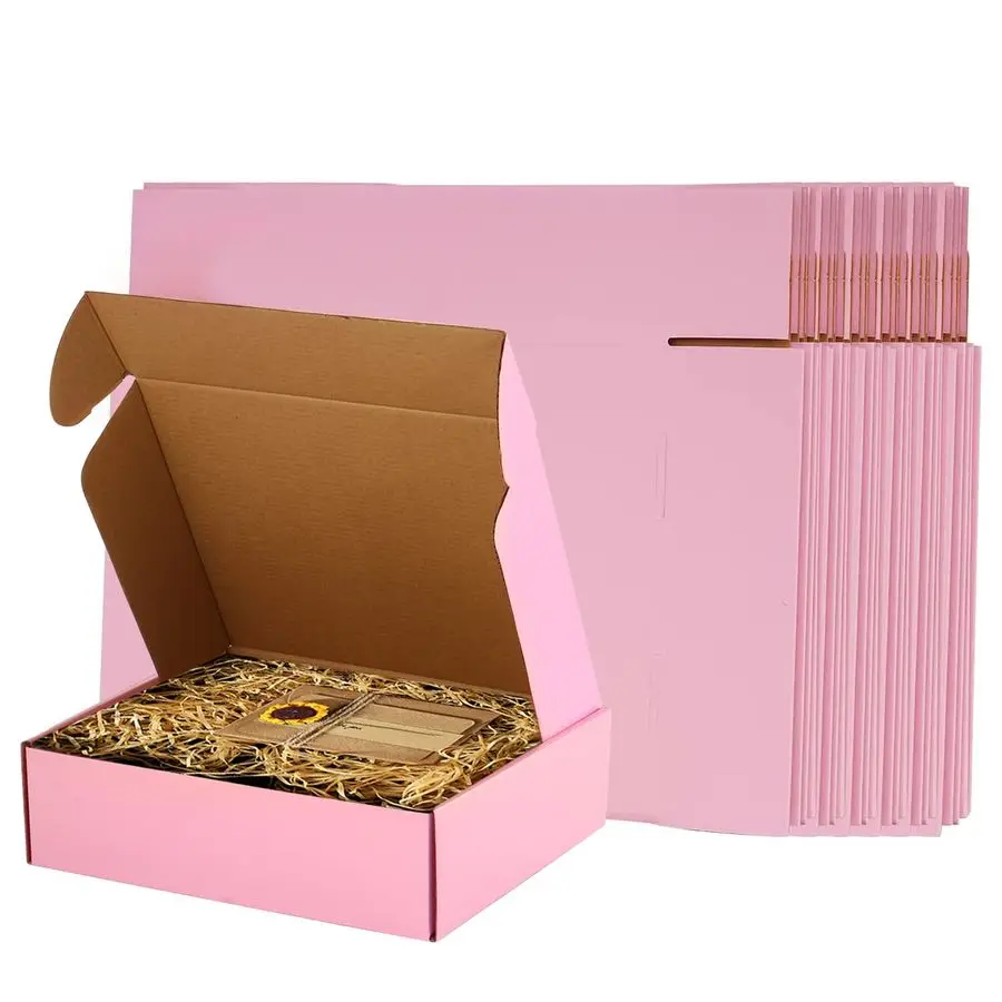 

Inch Pink Shipping Boxes Pack of 26, Corrugated Cardboard Mailer Box, Literature Mailer for Small Business Pink