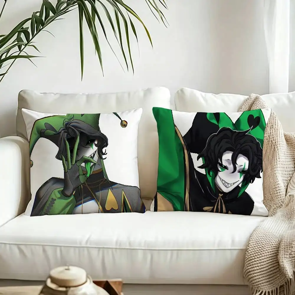 H-Harlequin The Neon Trickster Pillow Cover Sofa Cushion Cover Home Room Decoration Children Gift