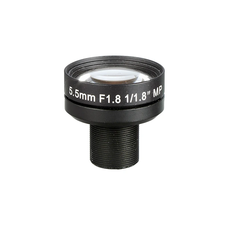 

1/1.8" 5.5mm Low Distortion Lens 5MP F1.8 M12*0.5 CCTV Lens S Mount Board Lens for High Quality CCTV IP Security Camera SL-0085