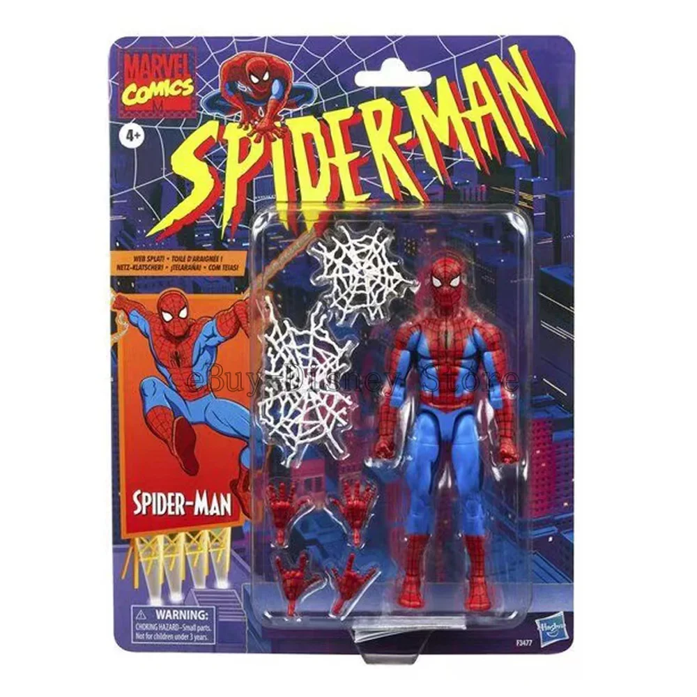 ML Classic Spider Web Spiderman Anime Action Figure Toy Ko Spider Man Movable Statue Model Doll Collectible Kid Gift