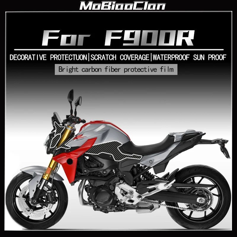 

Motorcycle F900R Carbon 3D Fairing Emblem Sticker Decal Body Full Kits Decoration Sticker For BMW F900R F 900 R 2020