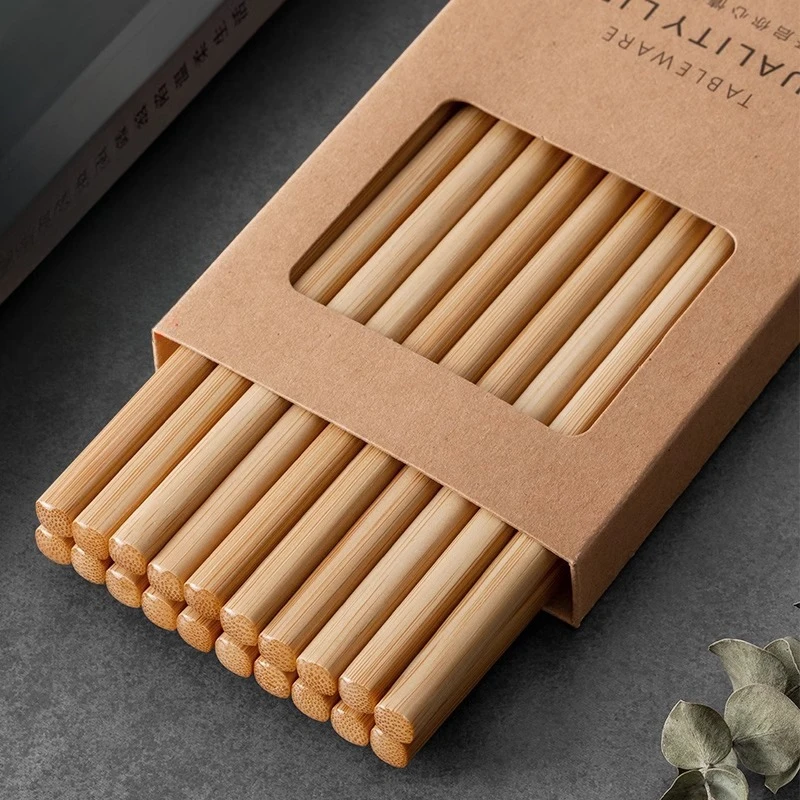 

Premium Natural Bamboo Chopsticks with Crystal Tips Nanmu Bamboo Chopstick Set Mold-Resistant & Non-Slip Tableware