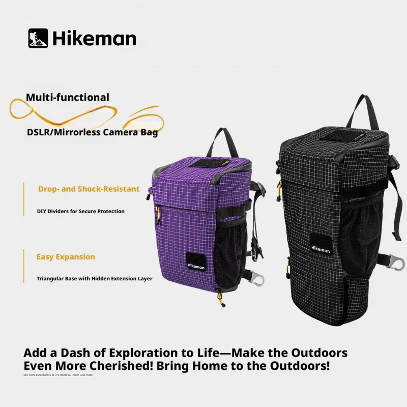 

Hikeman camera storage bag anti-collision shock-absorbing SLR photography triangular camera bag mountain climbing and travel