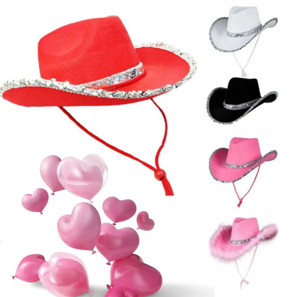 Sombrero de vaquero para fiesta de disfraces para mujer, gorro de vaquera para despedida de soltera, divertido