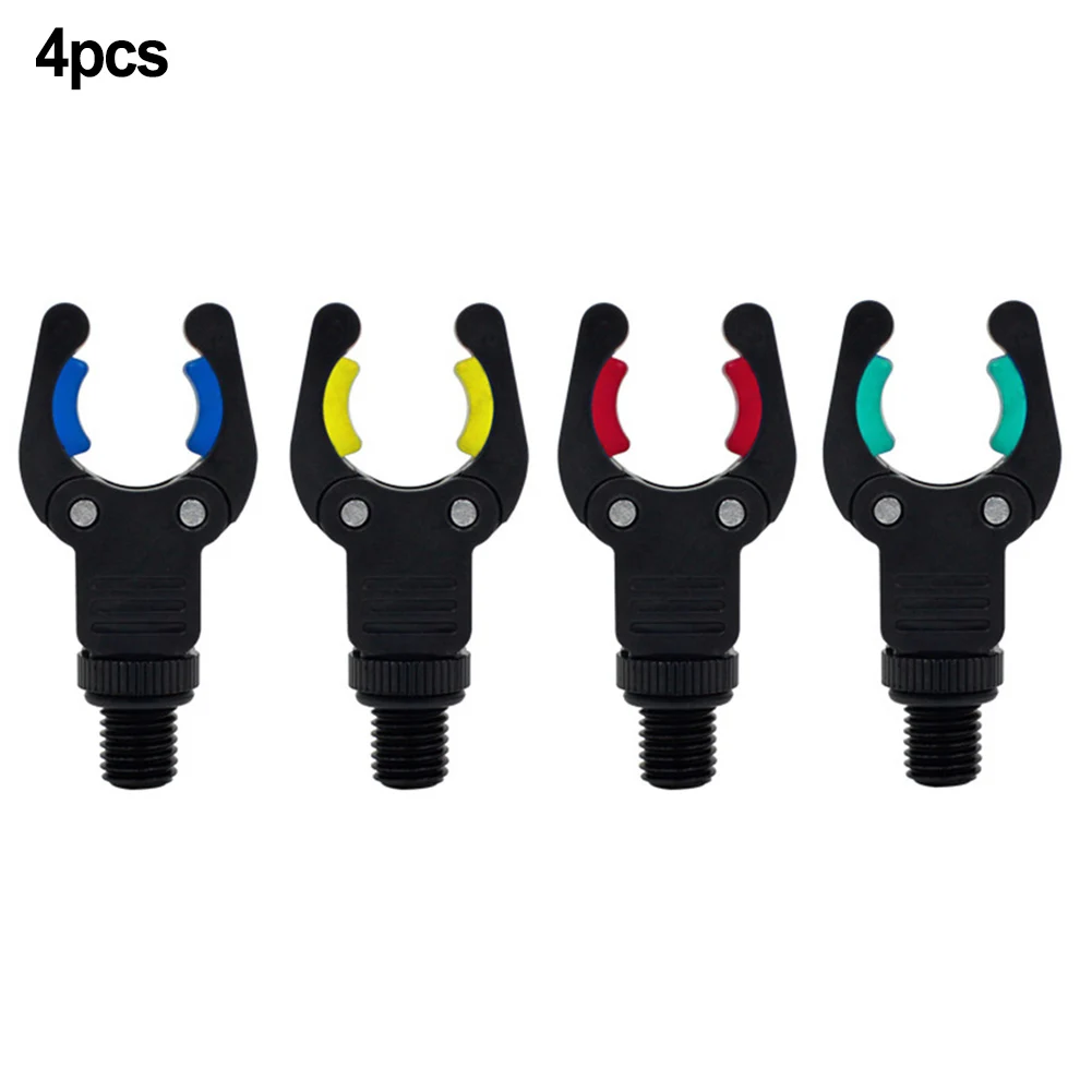 4pcs Carp Fishing Rod Rest Head Gripper With Silicone Gasket Luminous Function Rest Head Tackle Gripper Rest Gripper Rod Grips