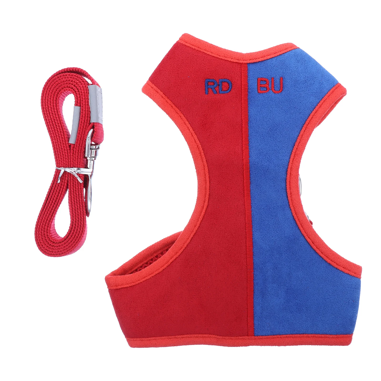 

Pet Walking Vest Suede Harness Dog Leash Cat Coat Adjustable Breathable Mesh Long Rope Easy Wear Buttons Outdoor Dog Collar Set