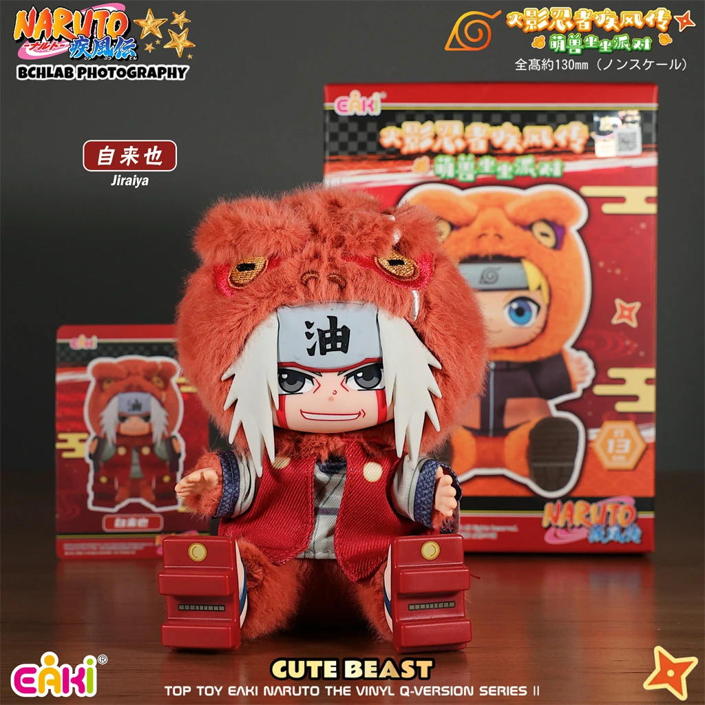 Auf Lager Original TOPTOY EAKI Naruto Sit-in Party Konohagakure San'in Jiraiya Orochimaru Tsunade Niedliche Plüsch Blind Box Spielzeug Geschenke