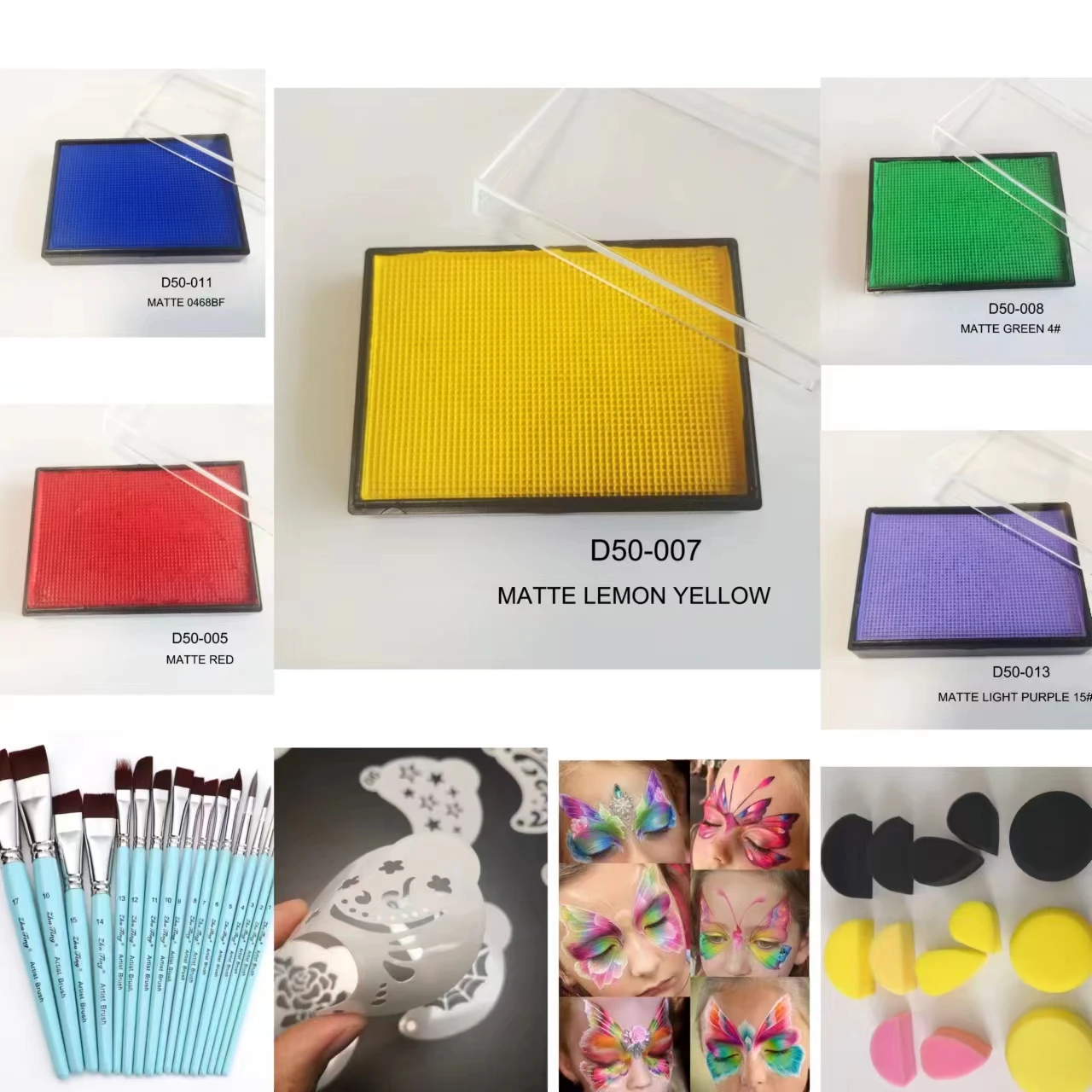 50g Water Based Eyeliner Face Body Paint Liner For Kids Adults Halloween Christmas Holiday DIY Makeup