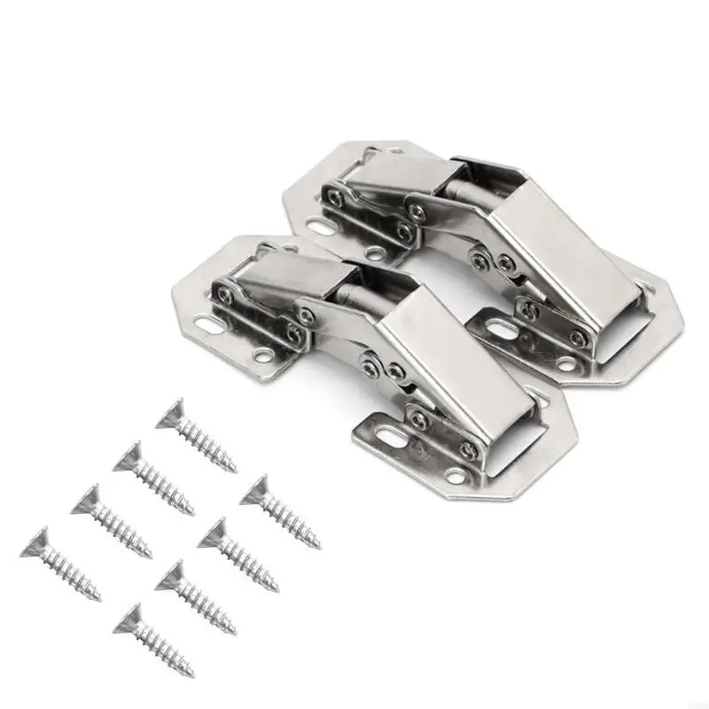 

2Pcs Easy Mount 90 Degree Concealed Kitchen Cabinet Cupboard Sprung Door Hinges