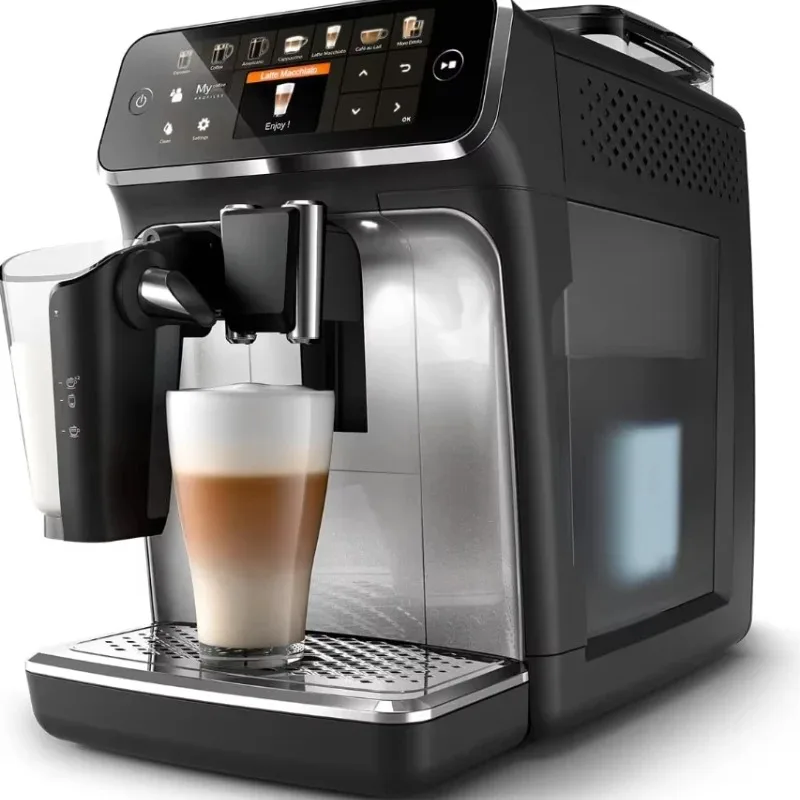 

High Quality 5400 Series Bean Cup Espresso Machine - LatteGo Milk Foamer, 12 Coffee Varieties