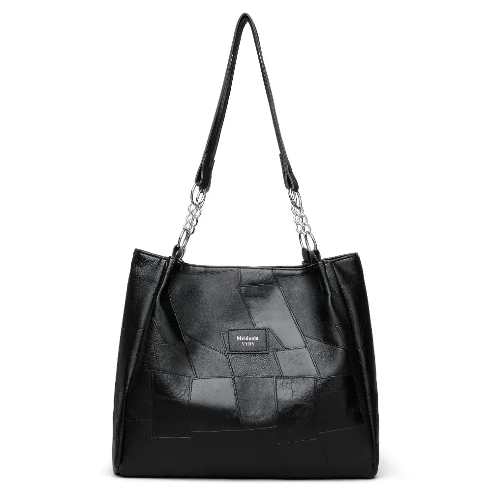 

Fashion Large Capacity Shoulder Bag Solid Color Versatile Messenger Bag Zipper Male Handbag Female