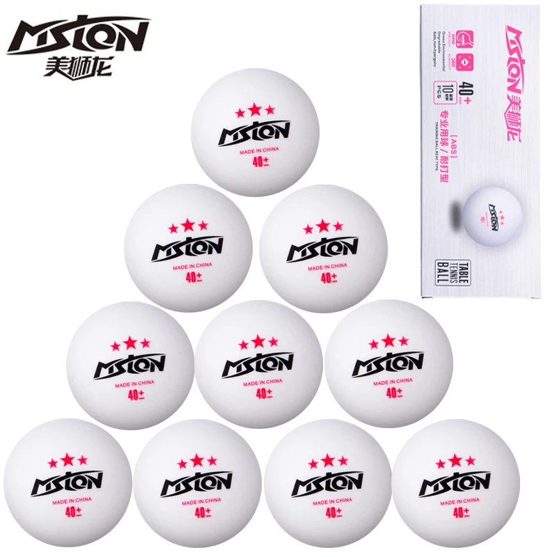 

3 Star Table Tennis Balls with Seamed 40+mm ABS New Material Durable High Bounce Ping Pong Balls for Training Matches 10/20pcs