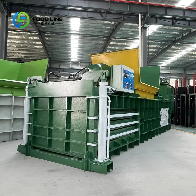 Customized Automatic Horizontal Hydraulic Baler, Compression Machine for Plastic Film, Carton, Waste Paper & Scrap Metal