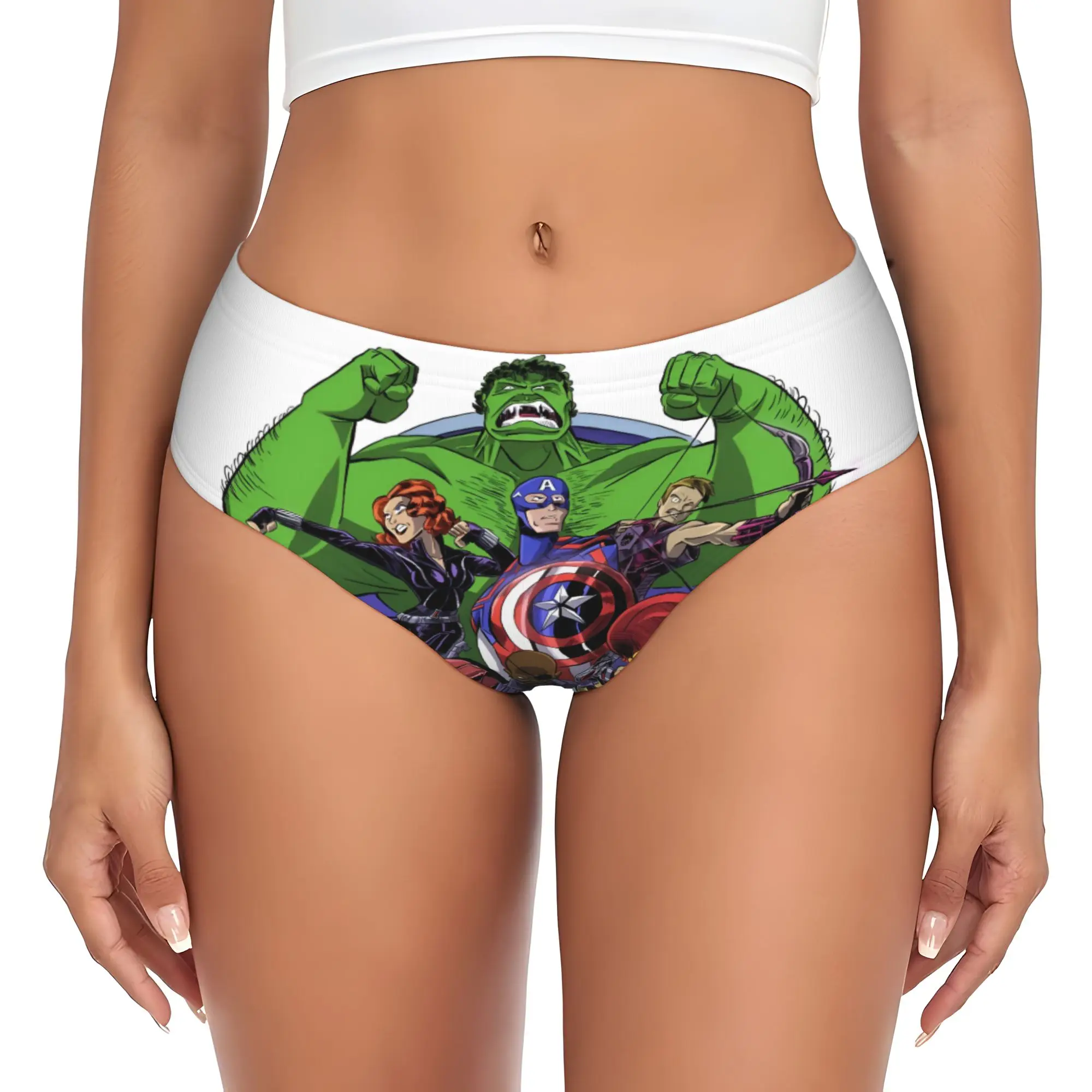 

Custom A-Avengers Comic Wallpaper Brief Panties Womens Breathable Stretch Underwear