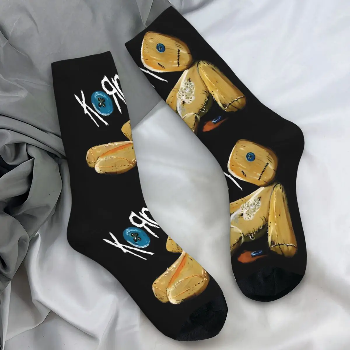 Music Rock Korn Band Socks Autumn Stockings Casual Men Quality Socks Custom Running Anti Slip Socks