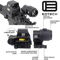 Eotech G33 G43 G45 Sight Fixed 3X 5X Magnifier Scope 551 552 553 558 Holographic Collimator Red Dot Sight UNITY Fast Mount