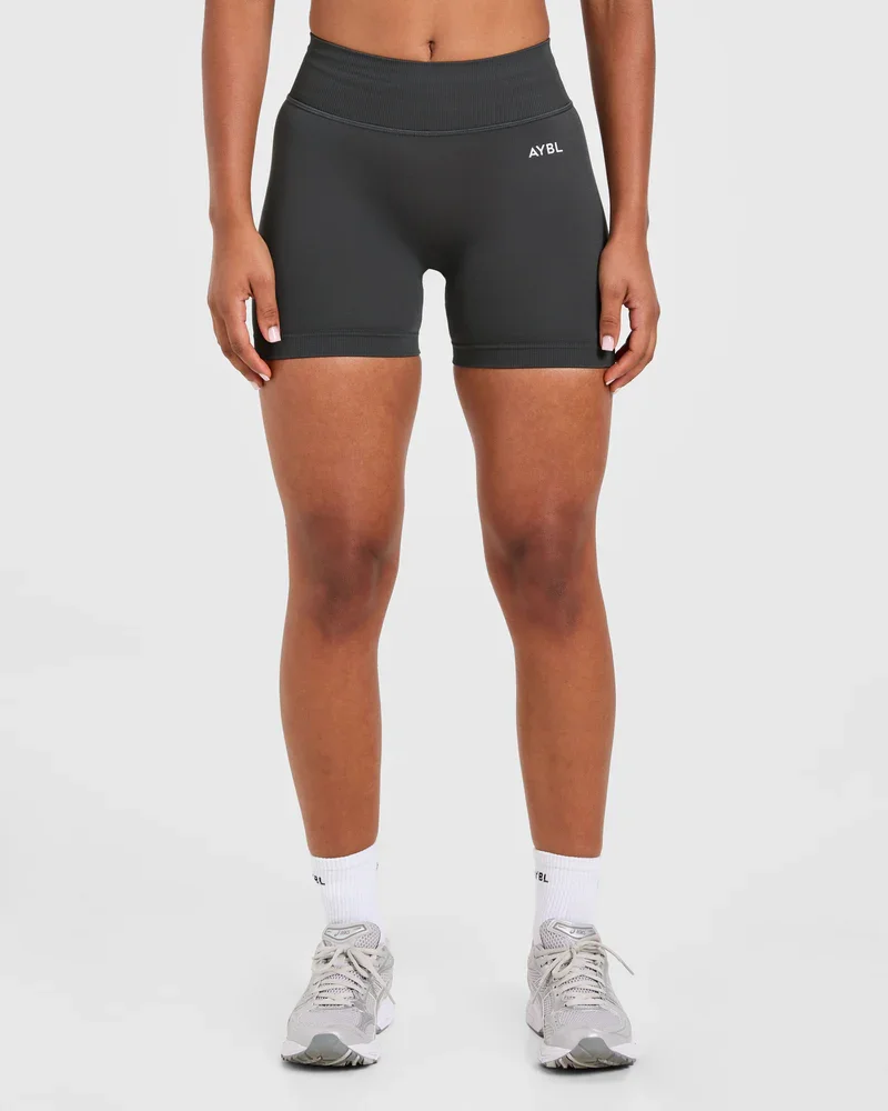 Marken-Nahtlose Yoga-Shorts — Po-formende Fitness-Shorts, Dehnbare Kompressions-Shorts für Damen, Feuchtigkeitsableitend – Detail 16