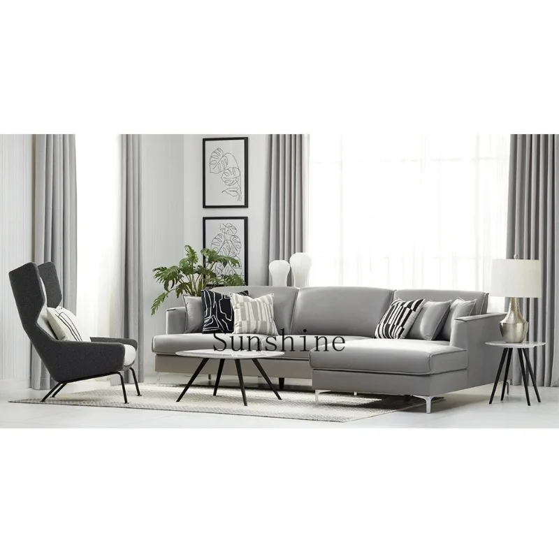 

Large and small apartment household living room modern simple technology fabric combination sofa FT