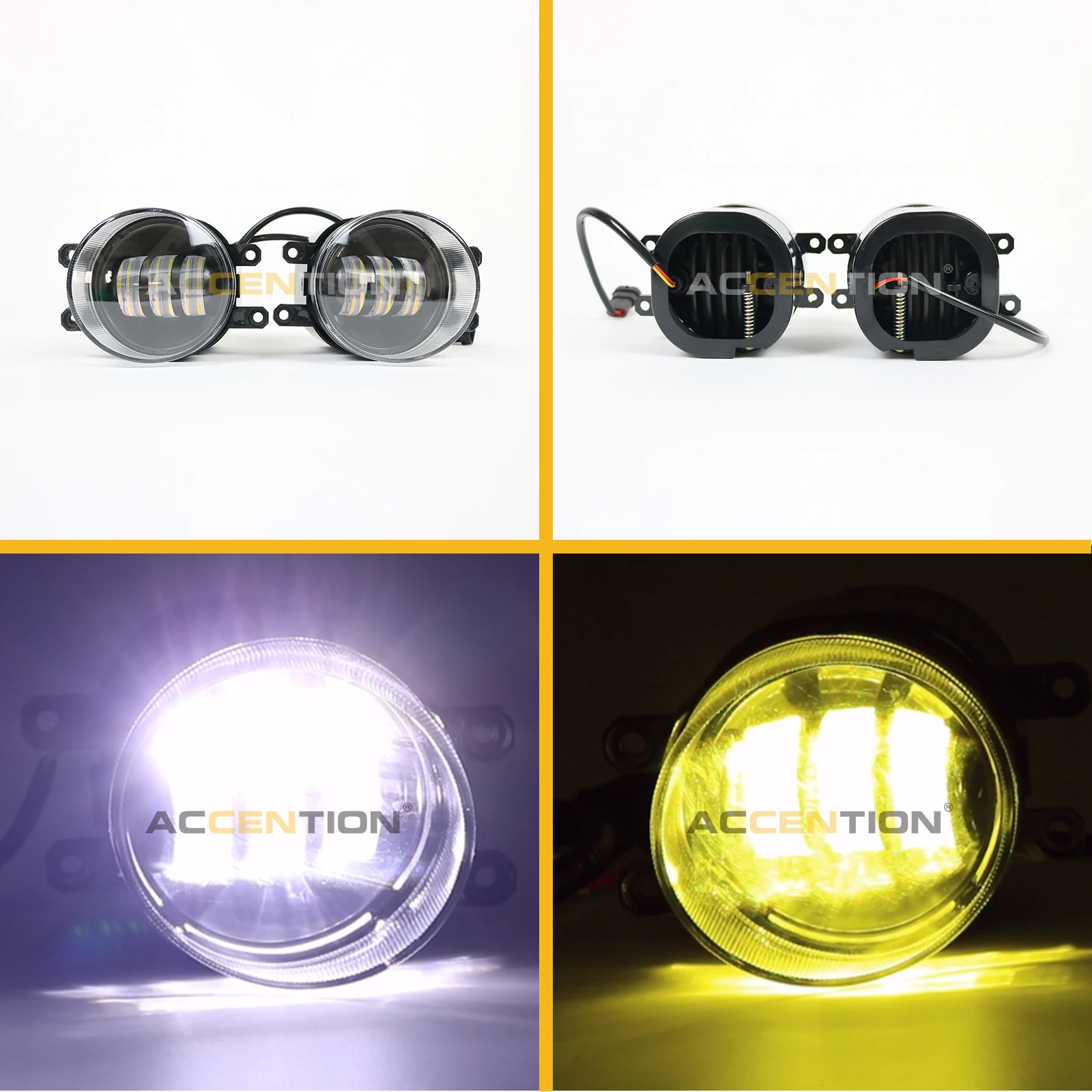 White / Yellow Dual Color LED Fog Light Lamp For Lexus CT200h 2011-2014 GS350/GS450h/GS460 2011-2015 LX570 2008-2013