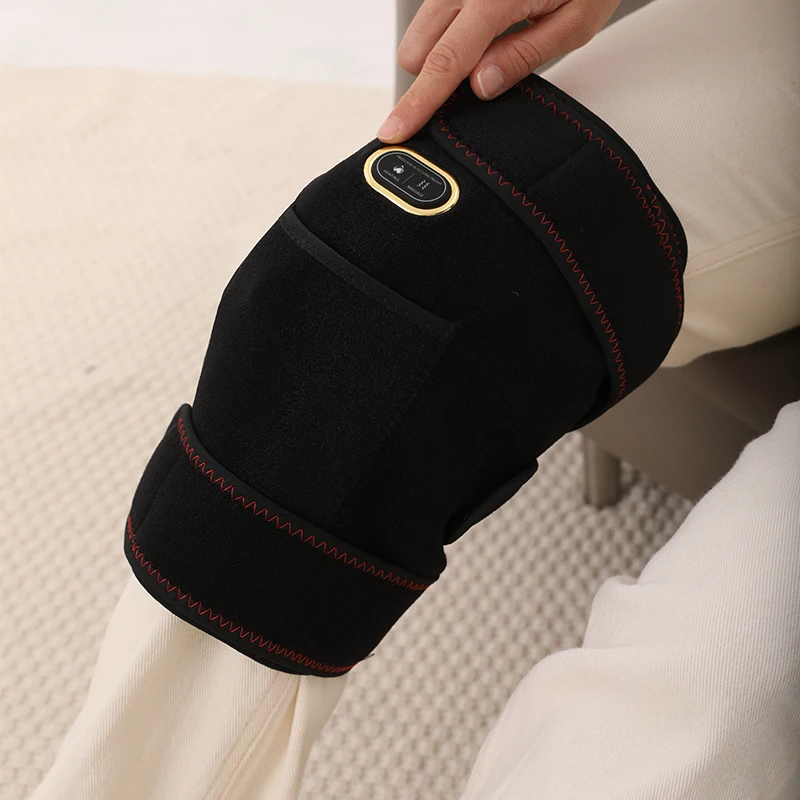 

Наколенники с подогревом из углеродного волокна, вибрационные массажеры для ног, снимают боль в колене, восстановление от спортивных растяжений, поддержки для согрева колена