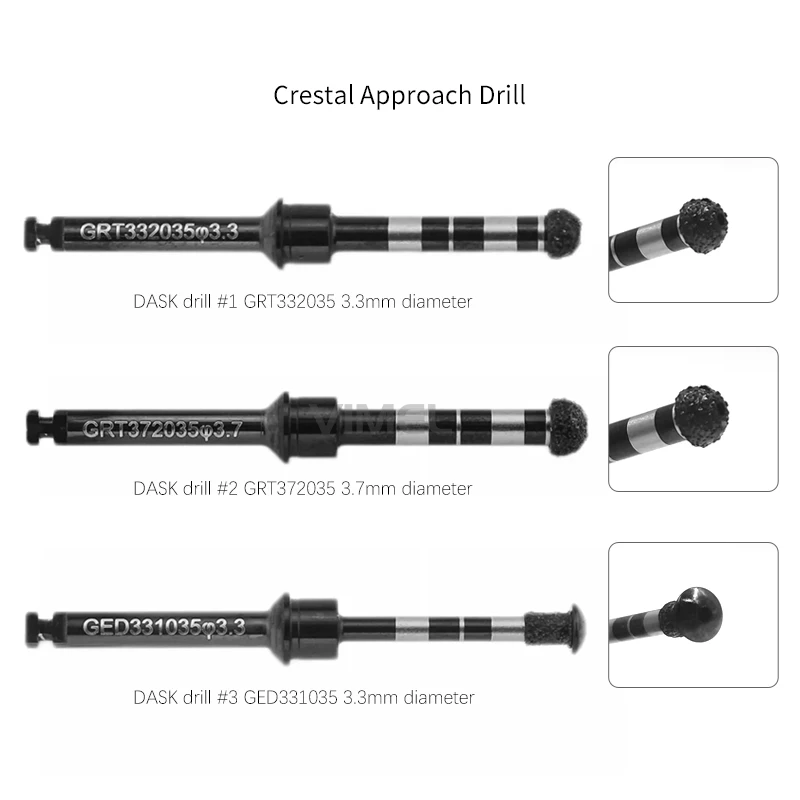 

DASK Dentium Kit Dental Advanced Sinus Lift Drill Diamond Bur Elevation Implant Instrument