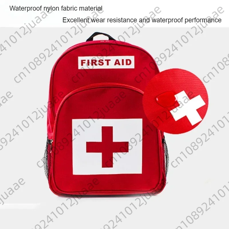 The Red Emergency Kit Can Accommodate Outdoor Multi-purpose Medical Emergency Supplies Waterproof Nylon Cloth Material