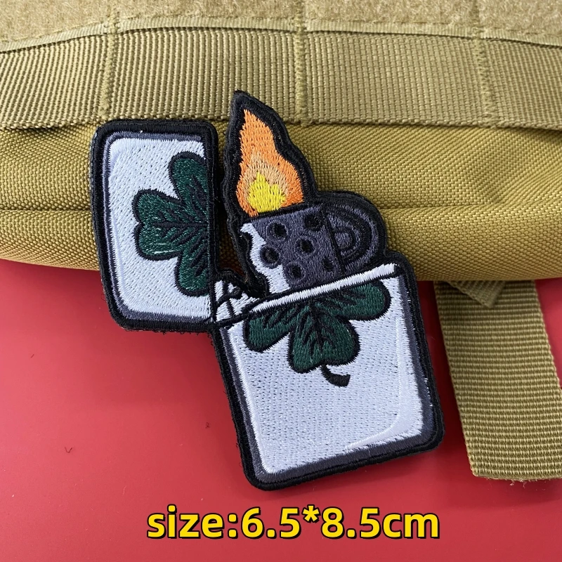 Oeteldonk Emblem 2024 Cigarette PVC Hook & Loop Patch Somke Armband Tactical Backpack Stickers Personality Creative Morale Badge