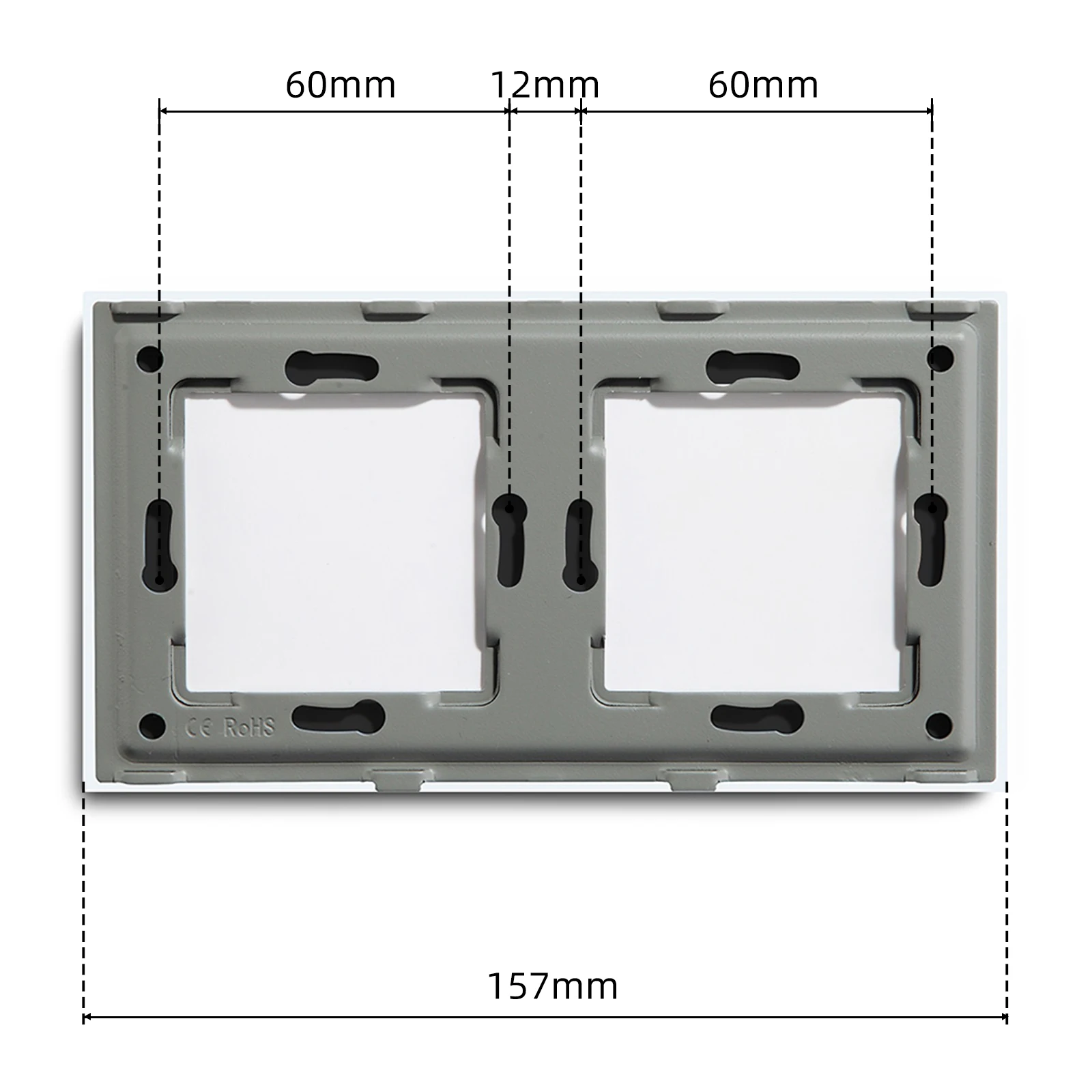 BSEED Touch Light Switch LED Dimmer Light Switch parti funzione fai da te pannelli in vetro spina presa a muro ue combinazione libera fai da te