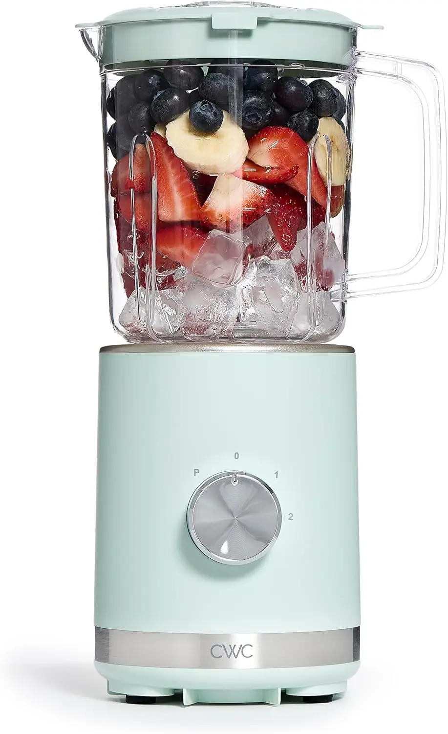 

300W Blender, 2-Speed + Pulse, 4-Tip Stainless Steel Blades, 25oz Jar, Skid-Resistant Feet, Sage