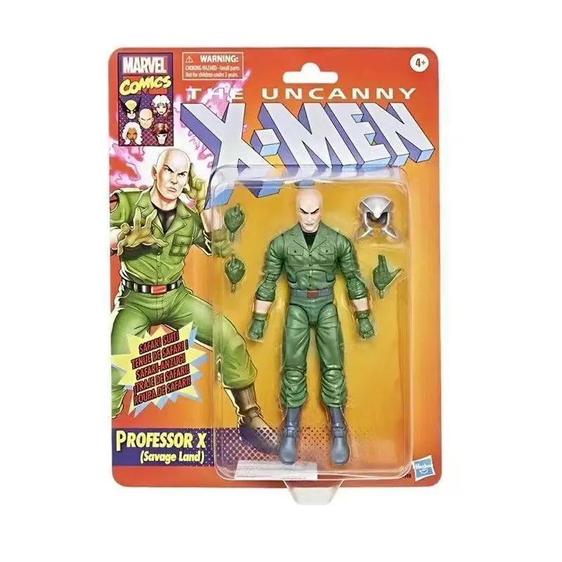 ハスブロ-マーベルレジェンド-レトロカードシリーズ-プロフェッサーx-ウェイストランド-6インチ-アクションフィギュア