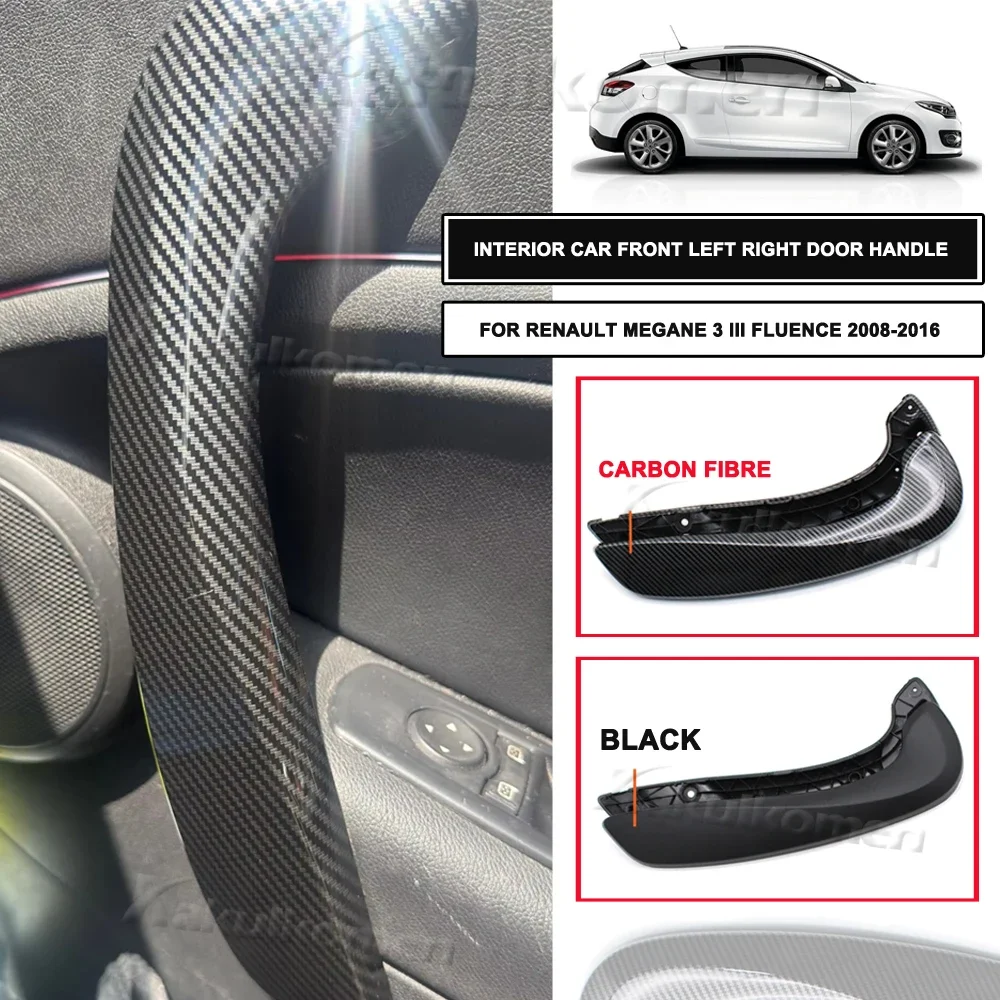 809600015R 197012651 Car Interior Front Left Right Inner Door Handle With Cover For Renault Megane 3 III Fluence 2008-2016