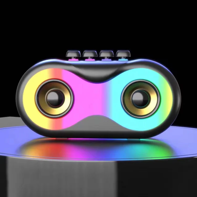 

2024 Hot Smart Home Party Portable Night Light Colorful RGB LED Wireless Bluetooth Speaker